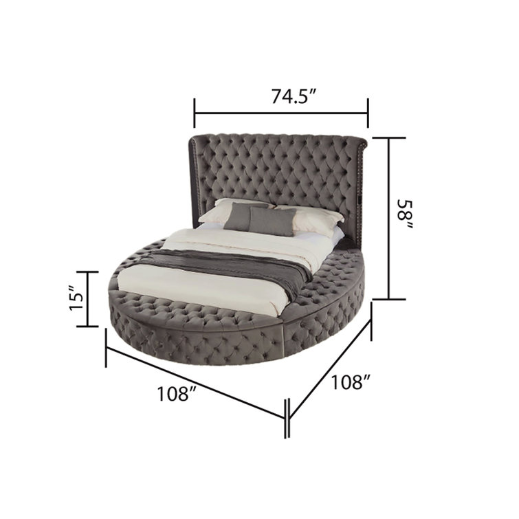 Circle bed deals wayfair